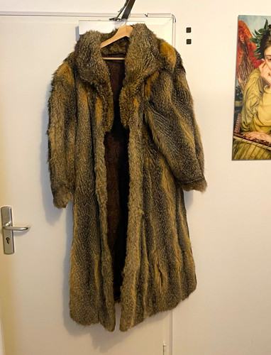 Raccoon pelzmantel damen - pelzmantel,