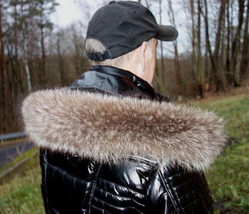 Waschbär pelz kapuze kragen - waschbär,